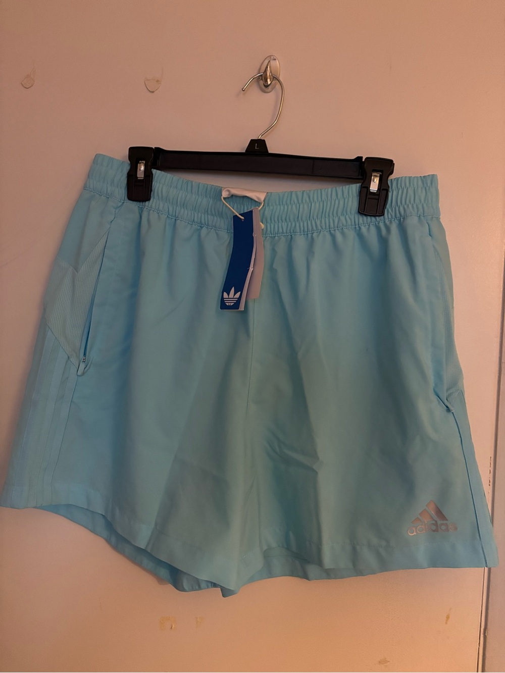 Adidas men’s Light Blue Athletic Shorts
